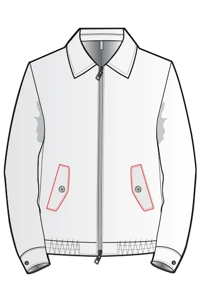 Slanted Welt with Flap