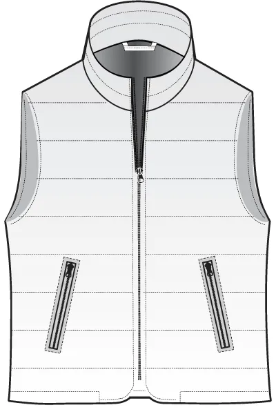 Schuine zakken met rits