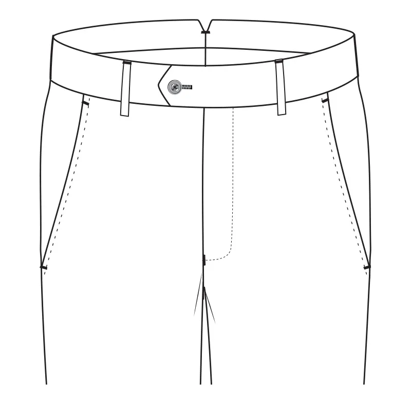 Without pressing pleat