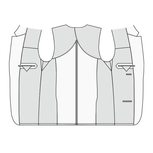 Half gevoerd butterfly