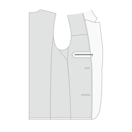 Binnenzak links met rits