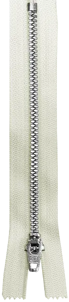 Zipper Silver / Coloured denim