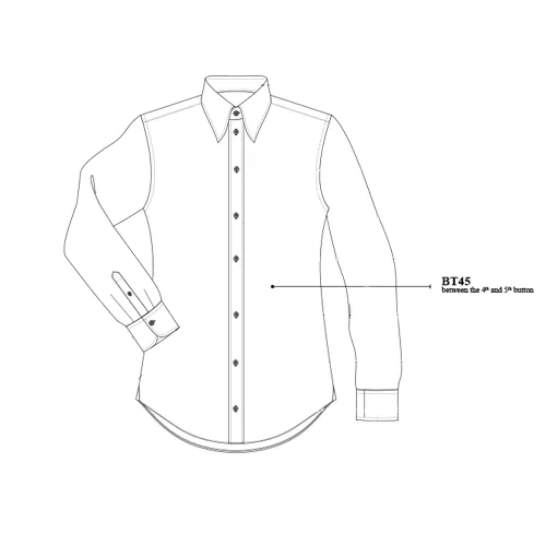 Tussen 4e en 5e knoop