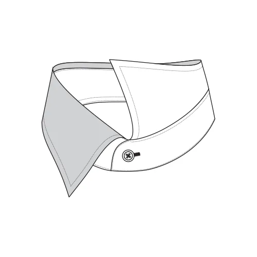 Buitenkant kraag in contrast