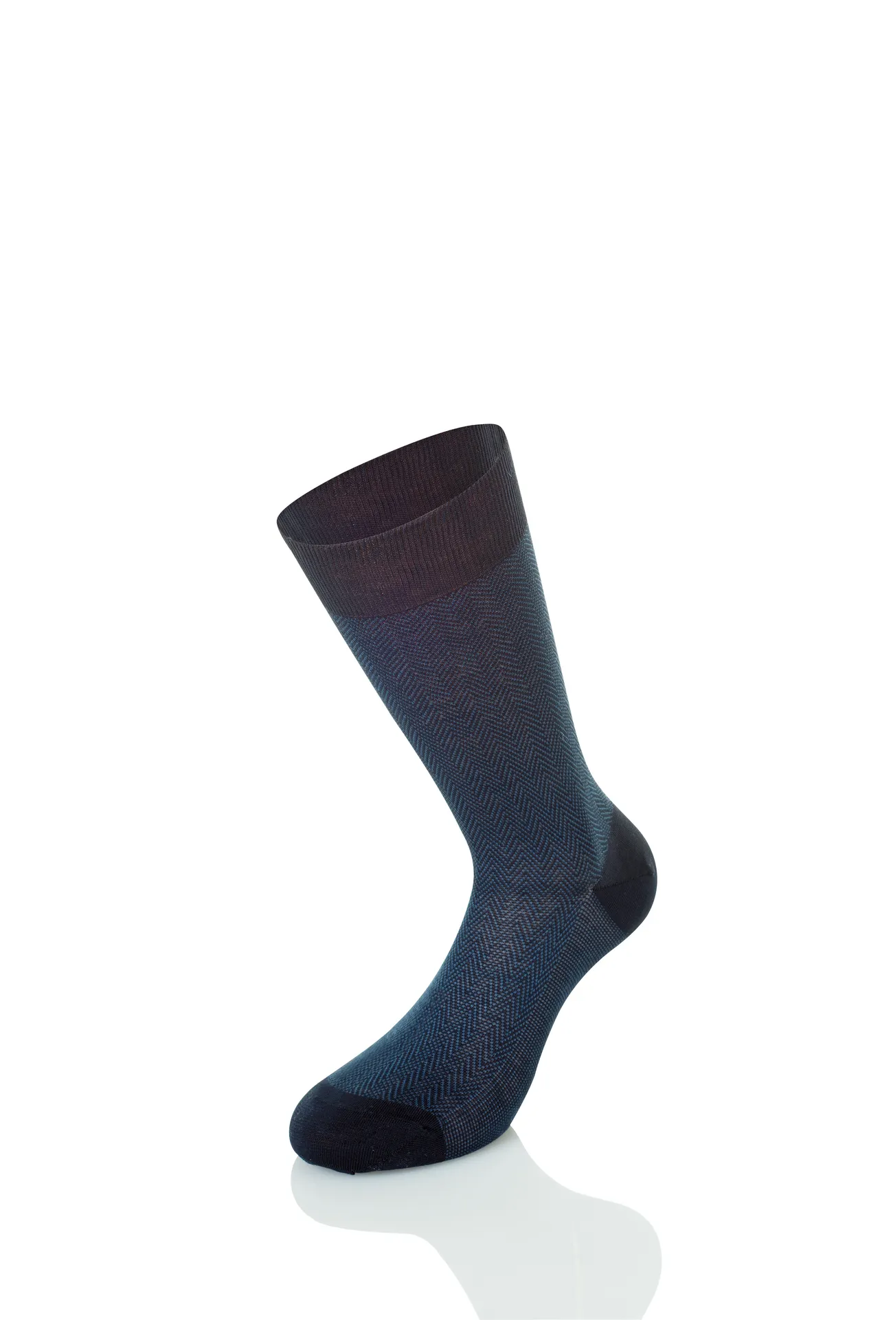 MEN'S SHORT SOCKS 100% COTTON BLUE MIX
