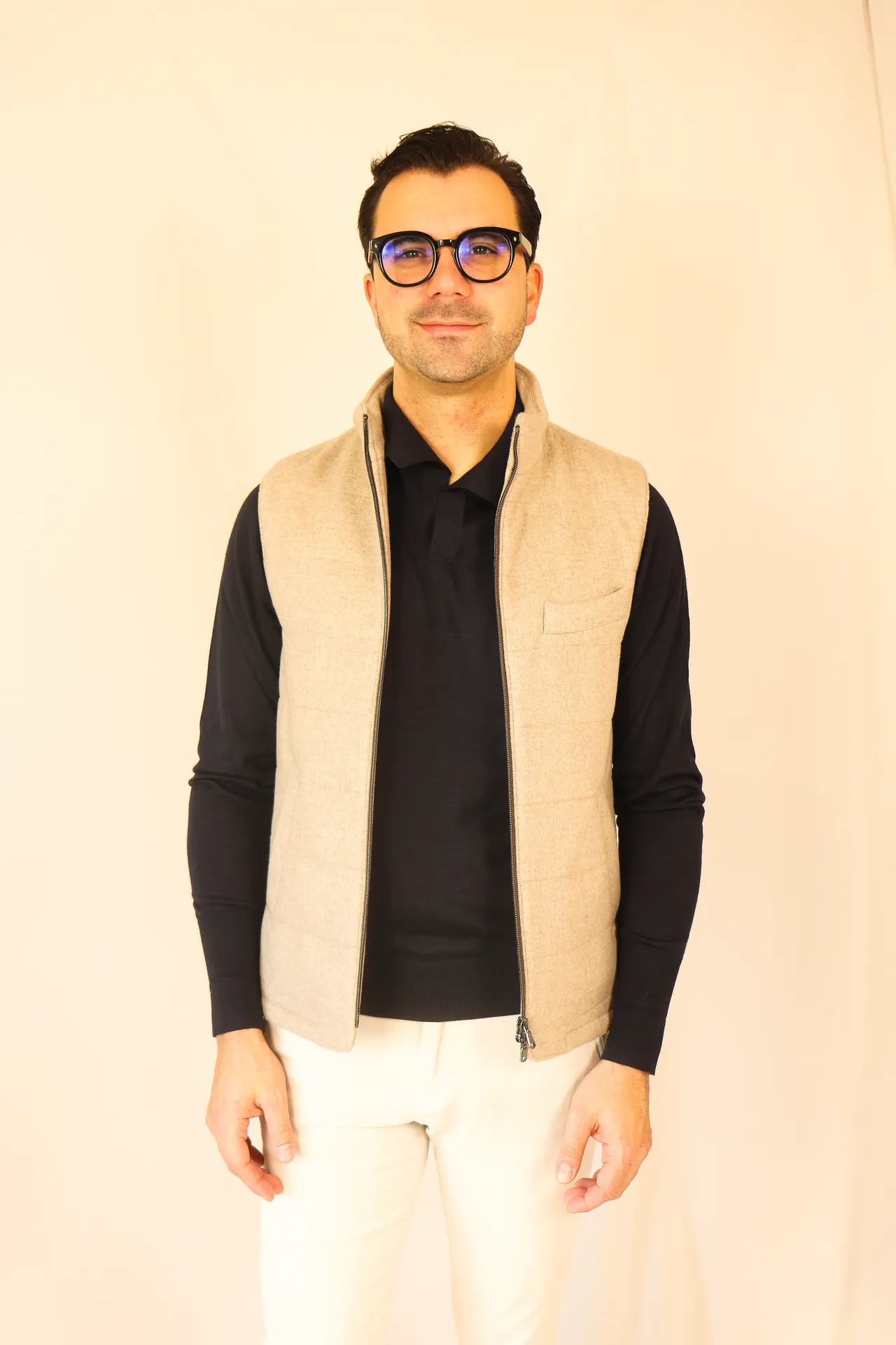 Polo longsleeve Pavia blue kashilk