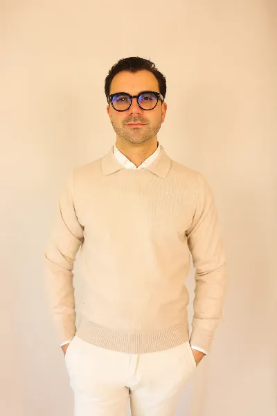 Polo Longsleeve beige Verona cashmere