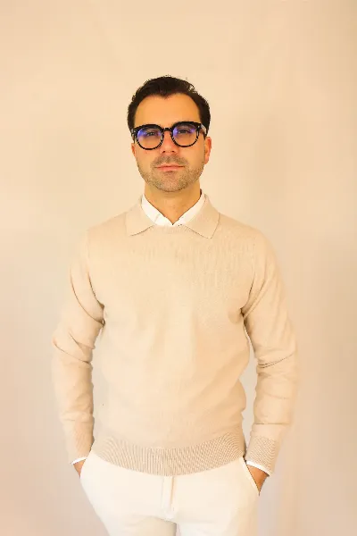 Polo Longsleeve beige Verona cashmere