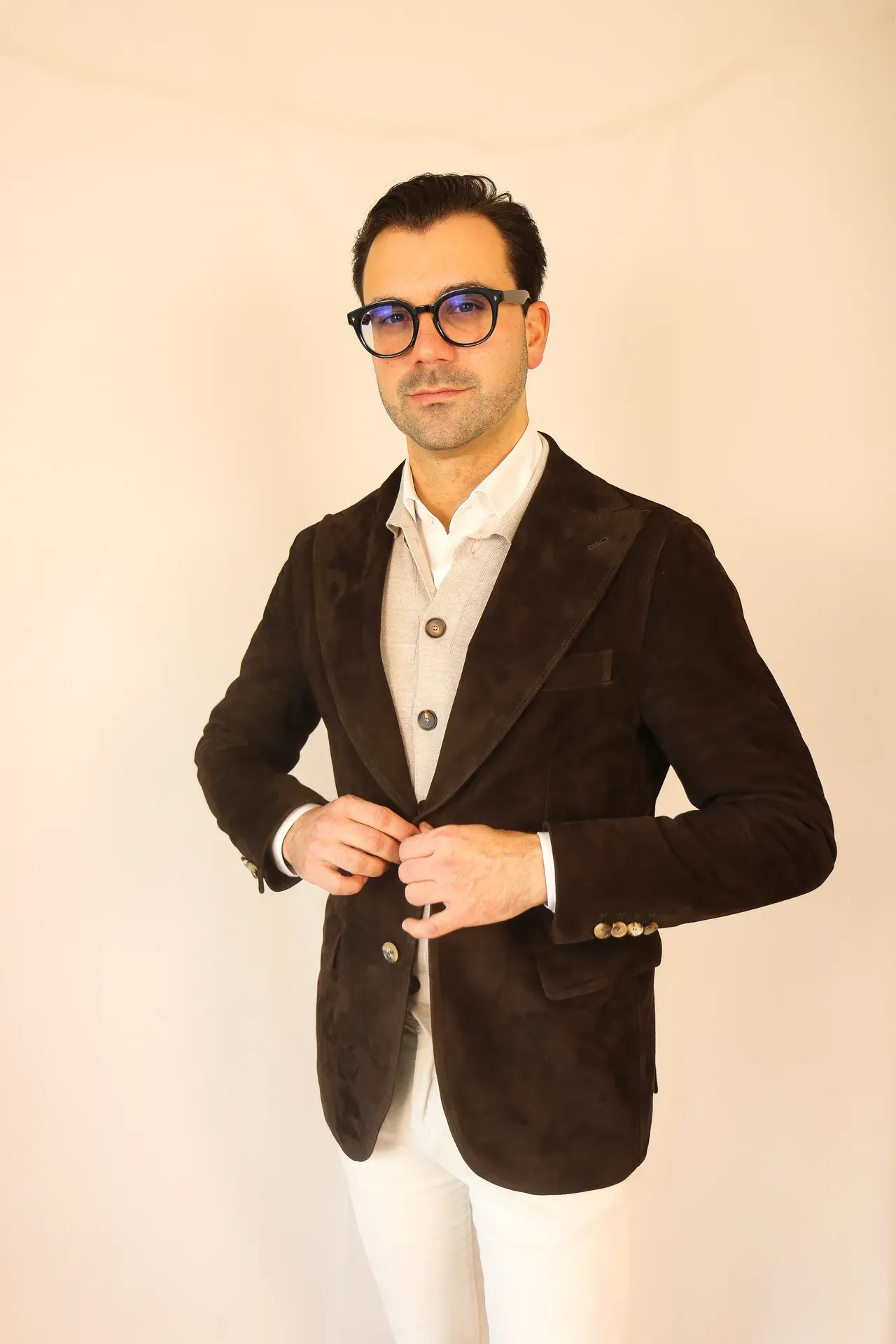 Jacket Torino dark brown suede