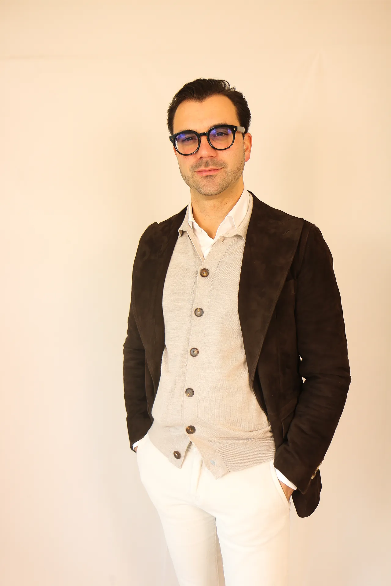 Jacket Torino dark brown suede