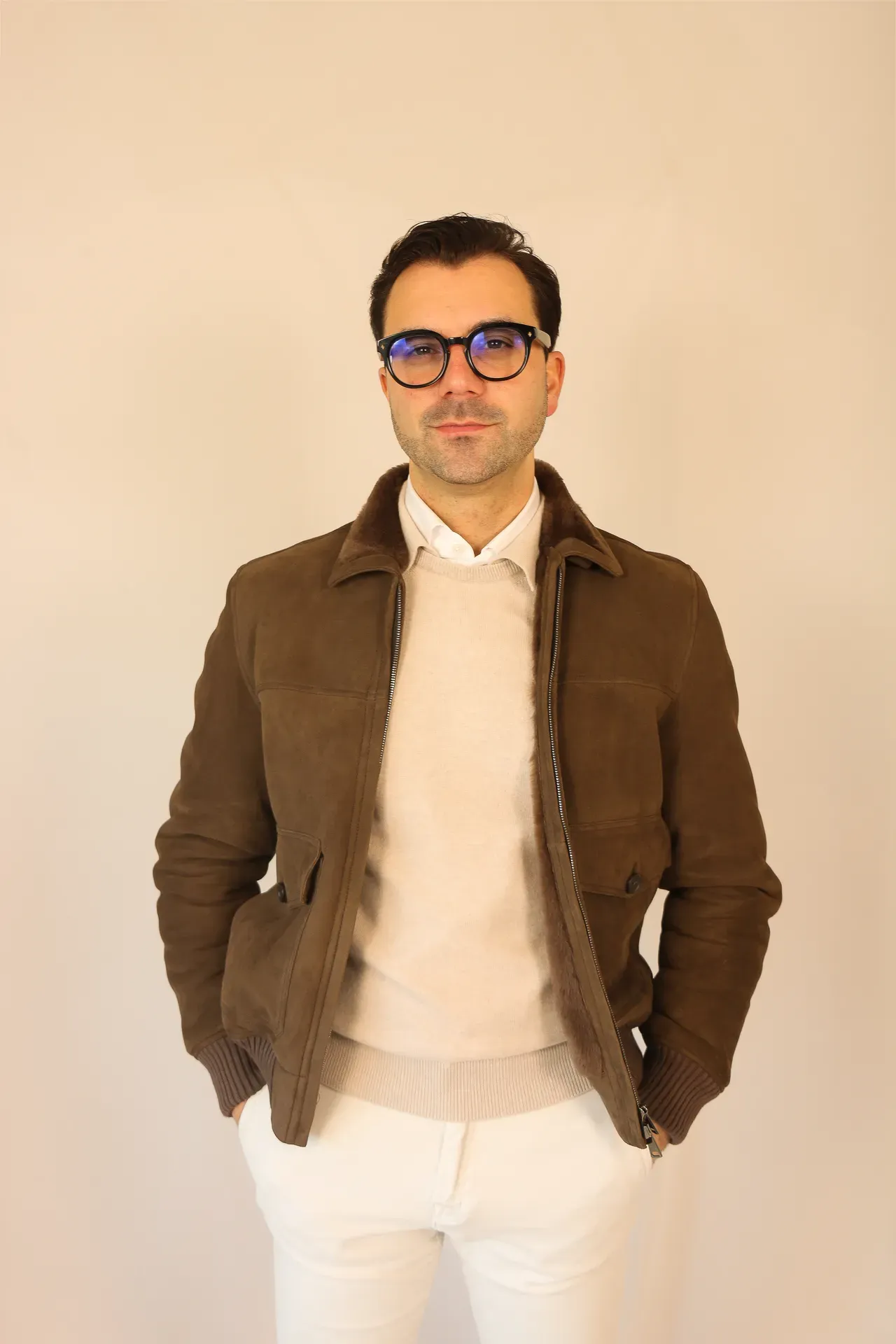 Coat Pilot brown shearling