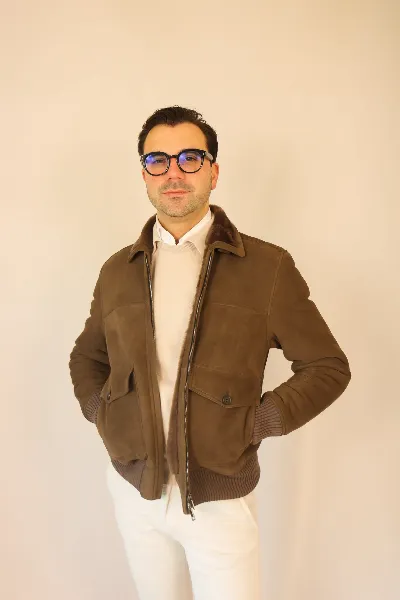 Coat Pilot brown shearling