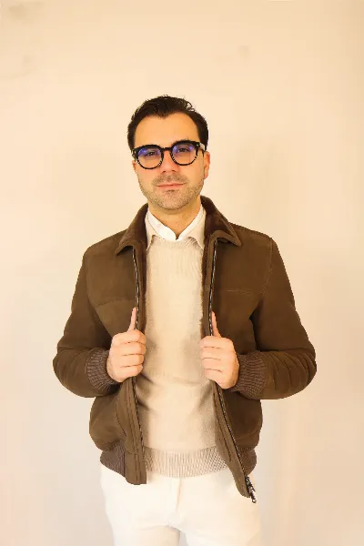 Coat Pilot brown shearling