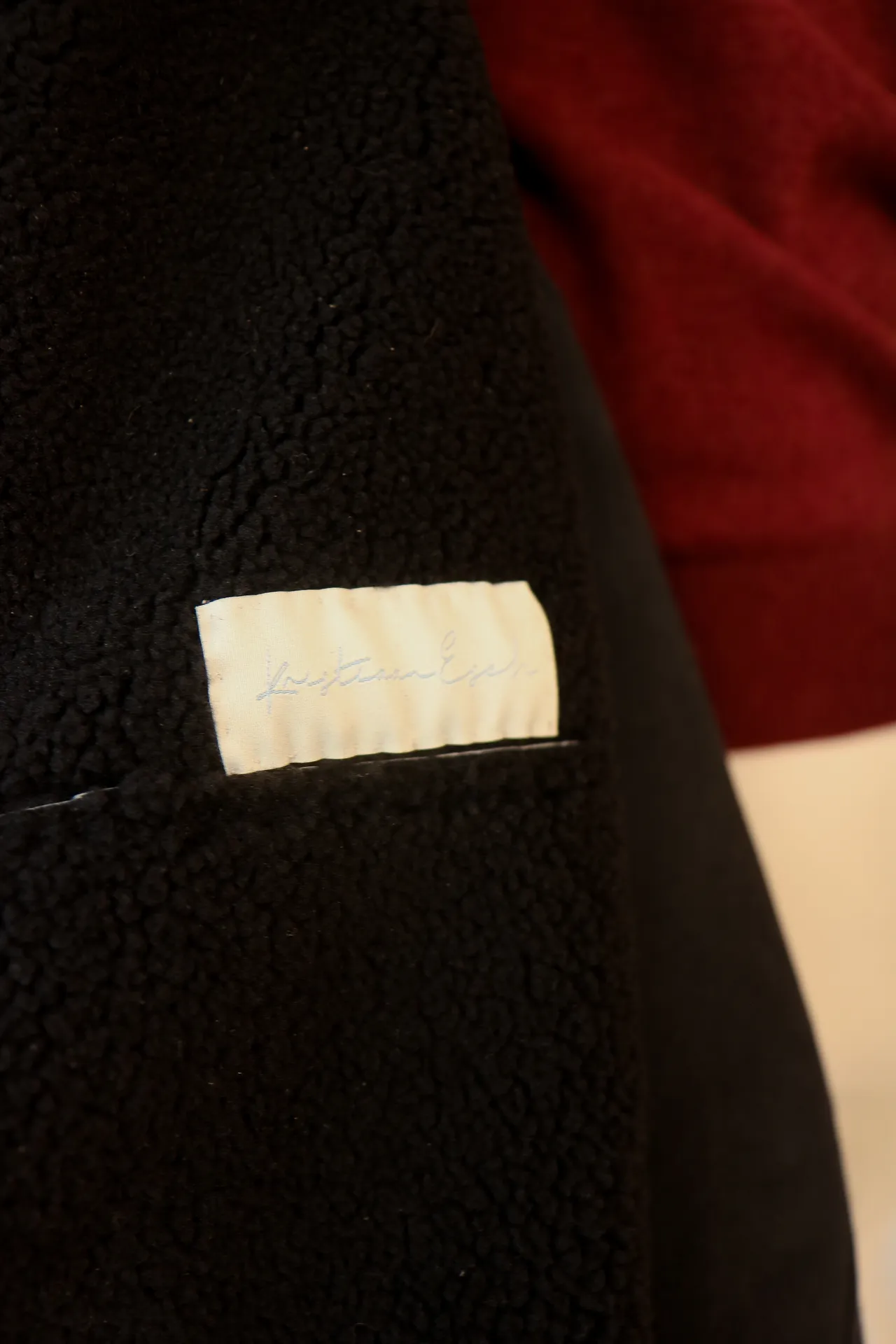 Coat Pilot navy shearling