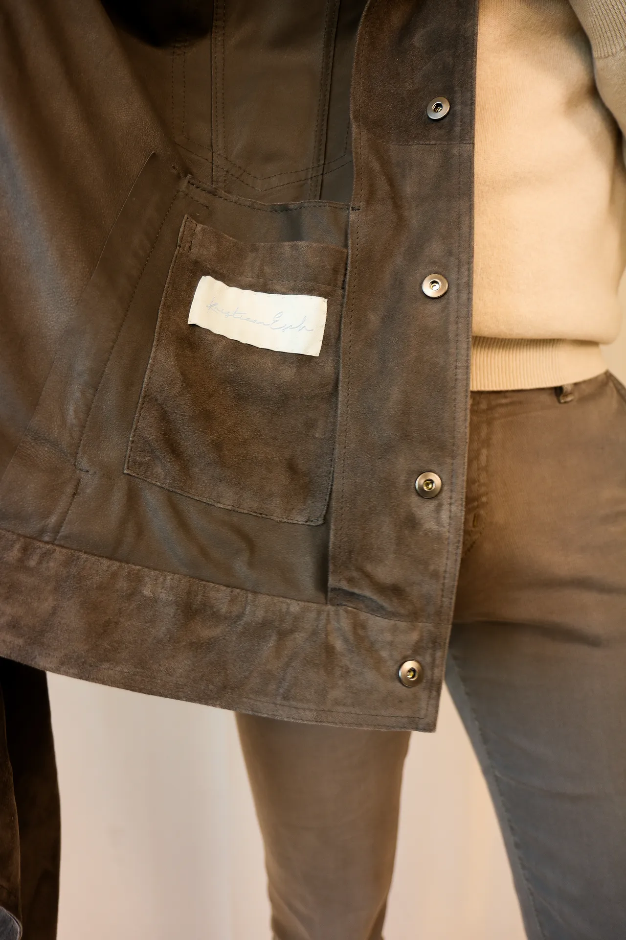 Jacket Rome iron grey suede