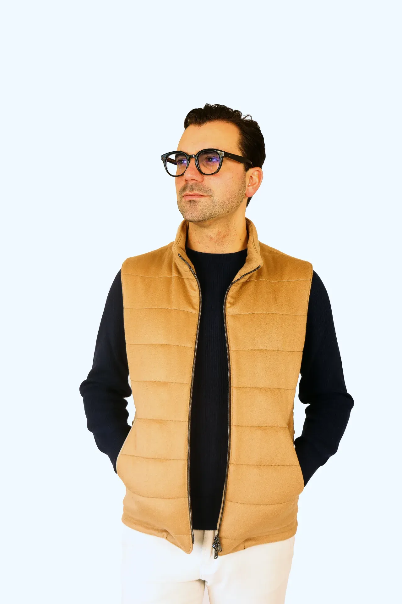 Bodywarmer camel