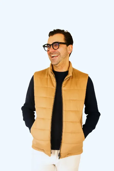 Rib knit sweater navy Milan cashmere   - IMG 9118