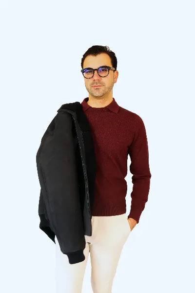 Fly Polo Gstaad 100% cashmere bordeaux - IMG 9257