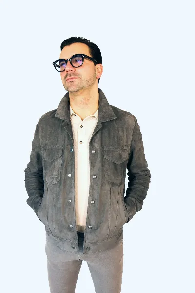 Jacket Rome iron grey suede  - IMG 9549