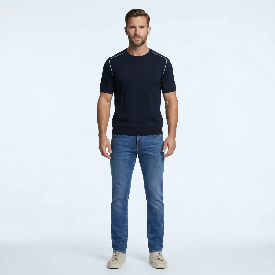 Jersey round neck Trento navy 100% silk - 002 image 53ea43fb e739 46e0 881e 106b3622985b