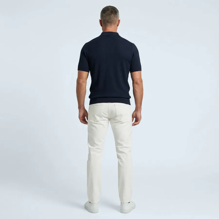 Polo zip Udine navy 100% silk - 8eb03fdc 0a9c 47d8 85ab 8c45048b123a 1774900269