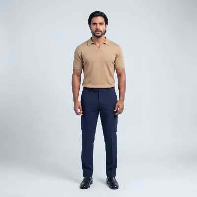 Polo Sacile warm sand 100% silk  - 8721399460405 2