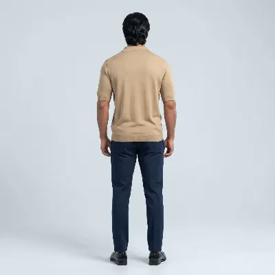 Polo Sacile warm sand 100% silk  - 8721399460405 1