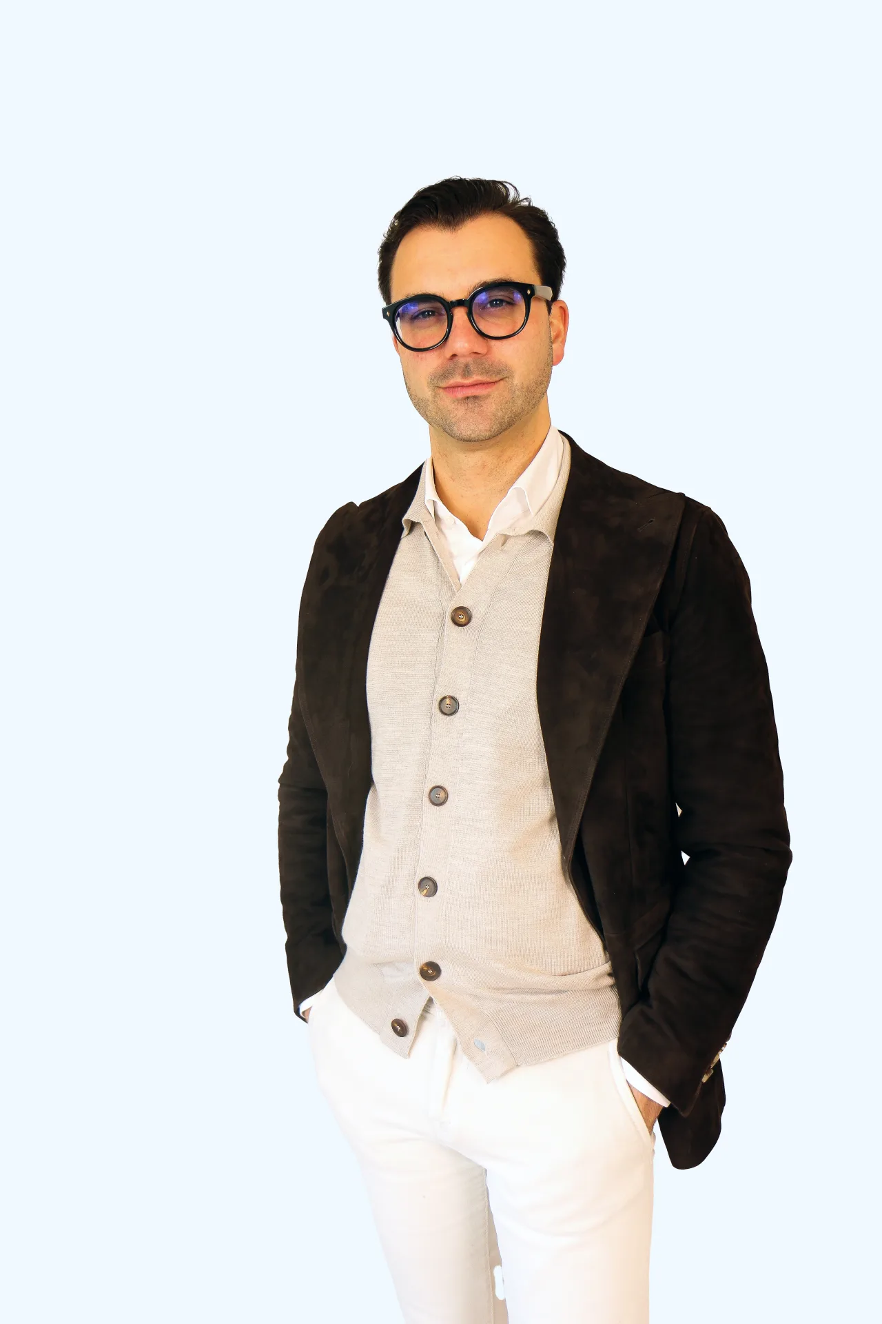 Jacket Torino dark brown suede