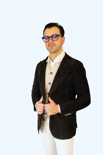 Jacket Torino dark brown suede - IMG 9687