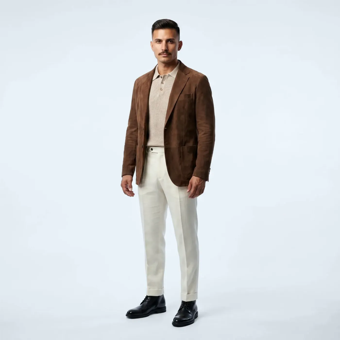 Jacket Torino walnut brown suede