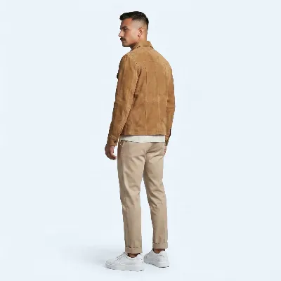 Jacket Arco suede unlined Walnut brown - 8721399463710 2