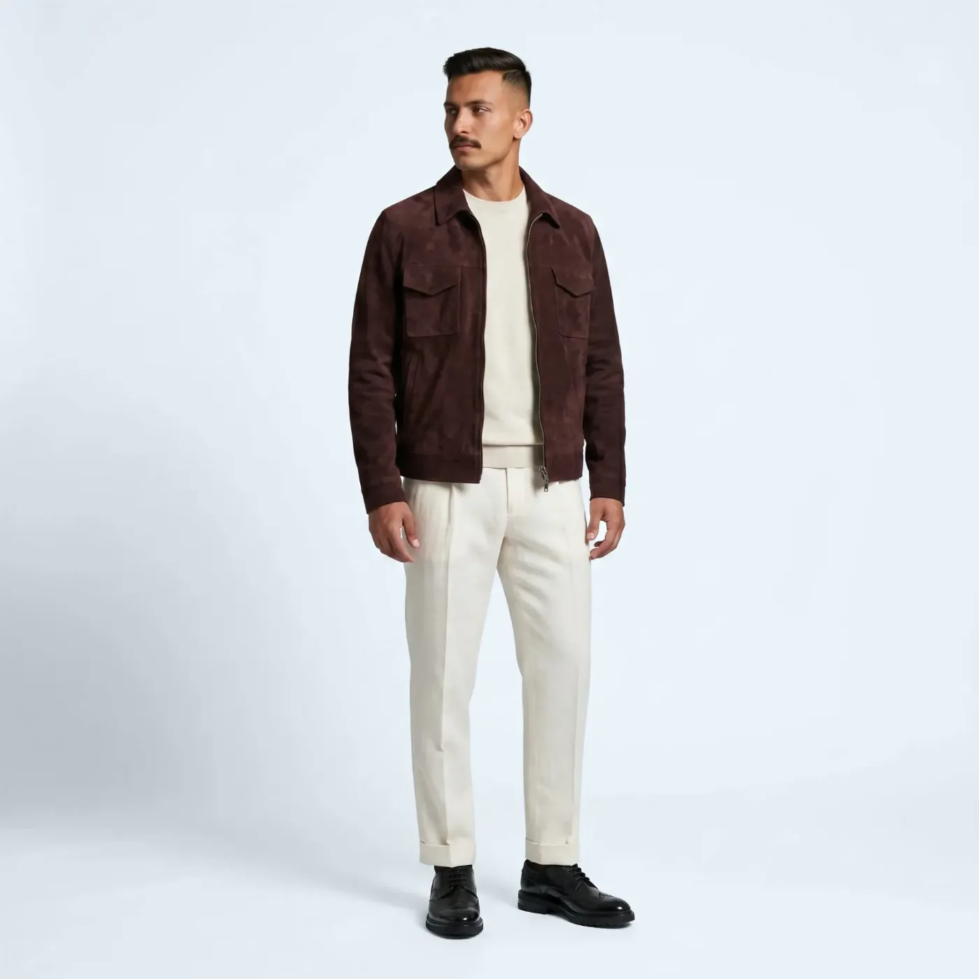 Jacket Nesso suede lined Bordeaux