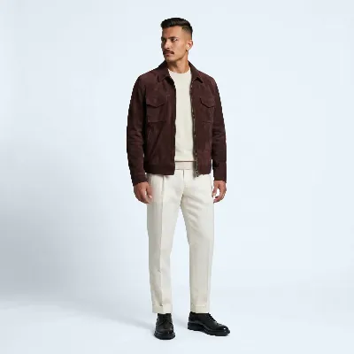 Jacket Nesso suede lined Bordeaux - 8721399463772 2
