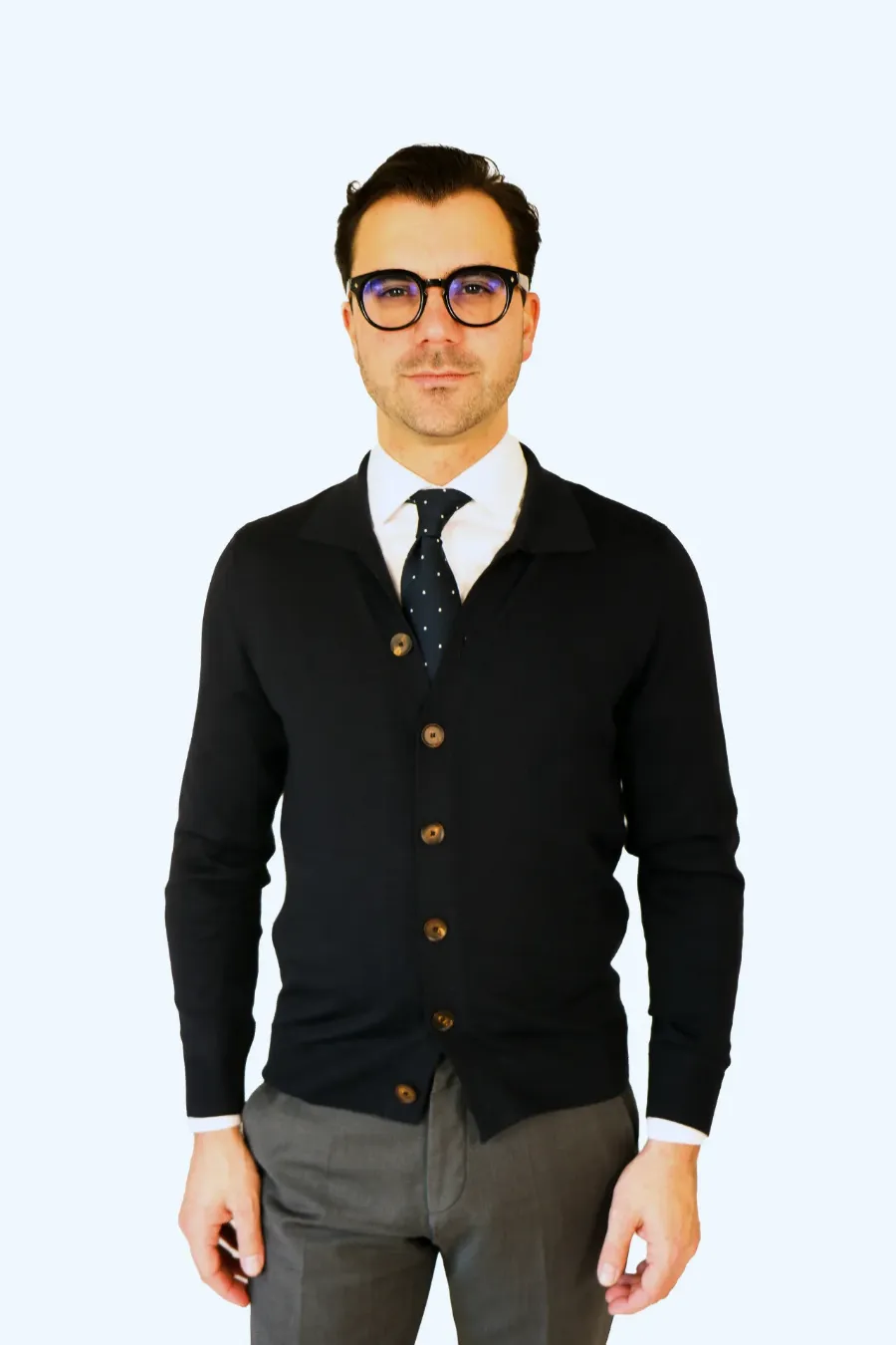 Cardigan Grado blue kashilk  - IMG 9325