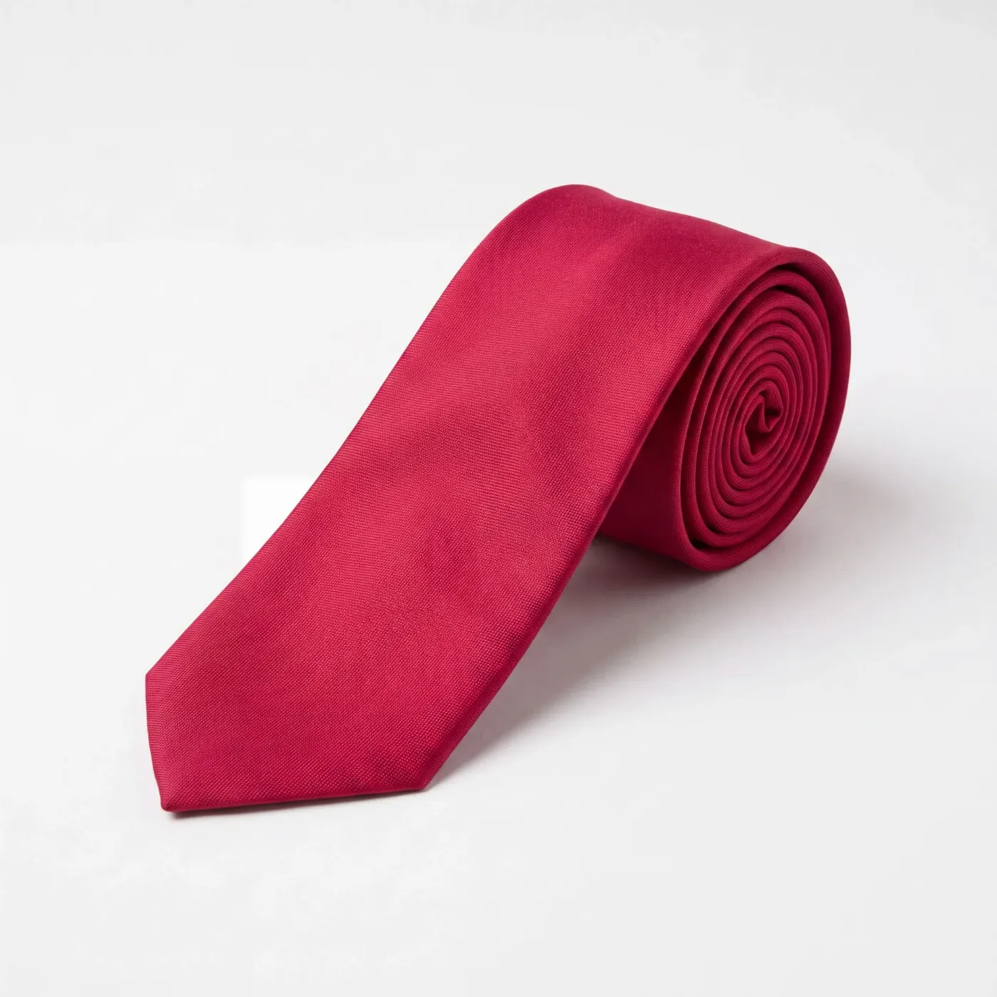 7-Fold Silk Tie Red