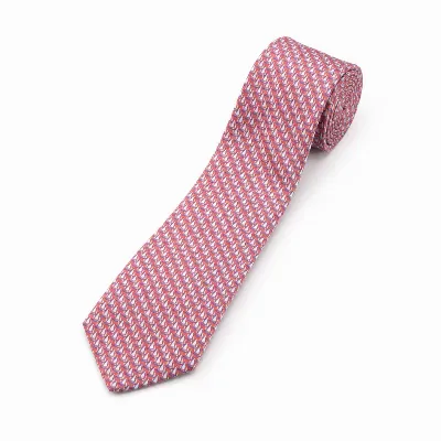 Tie 100% Silk Panama Red & Blue Ship Self Tip - 8721399462966