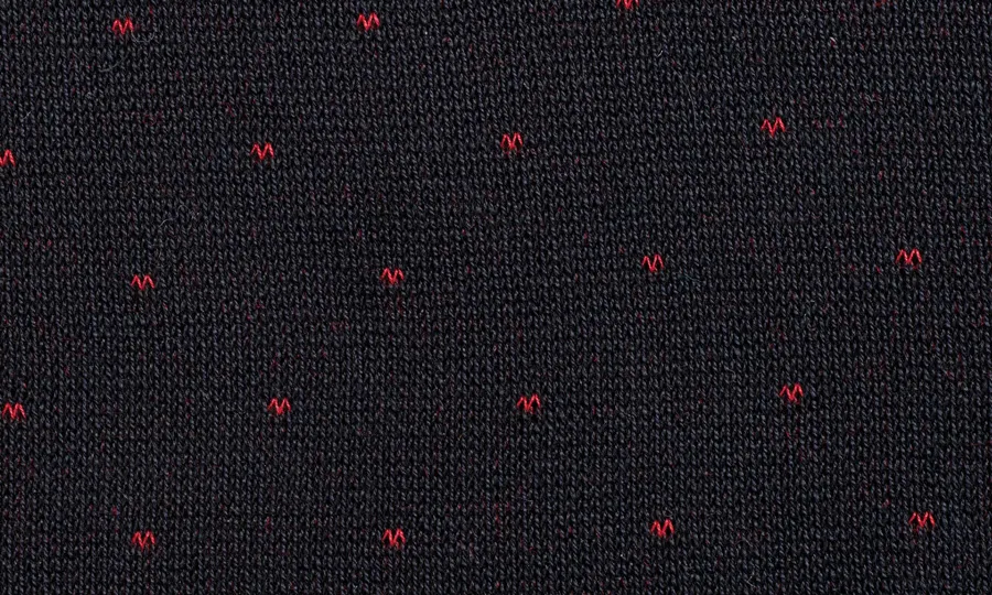 Cotton Short Socks Blue Red