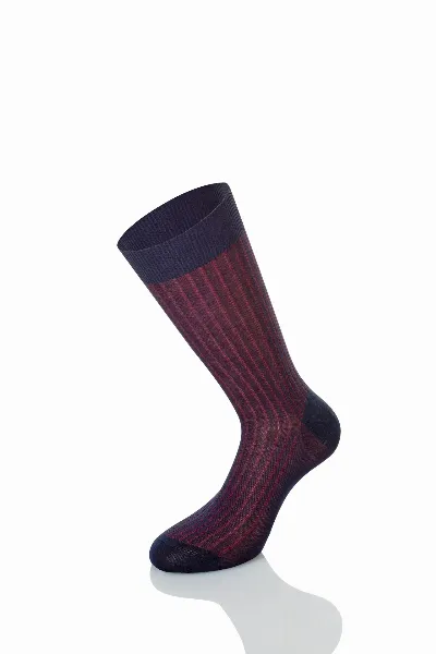 Cotton Short Socks Navy