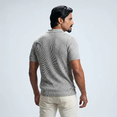 Polo Belluno grey linen/sr cotton  - 8721399460207 2