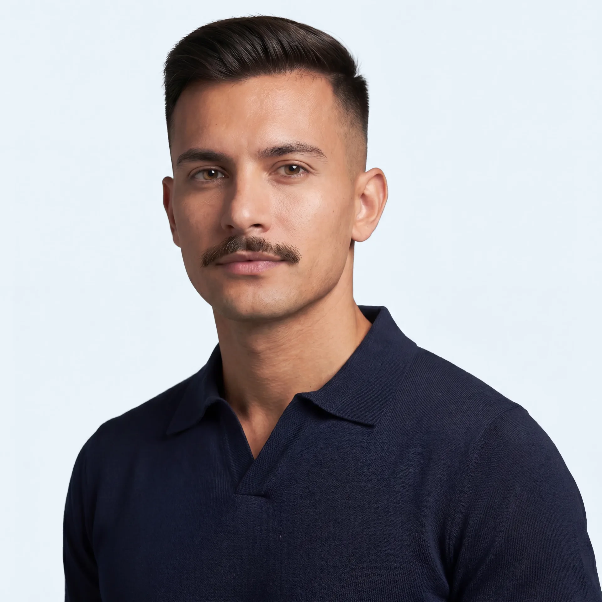 Silk Open Collar Polo