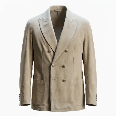 Jacket Barga suede unlined Ivory - 8721399463918