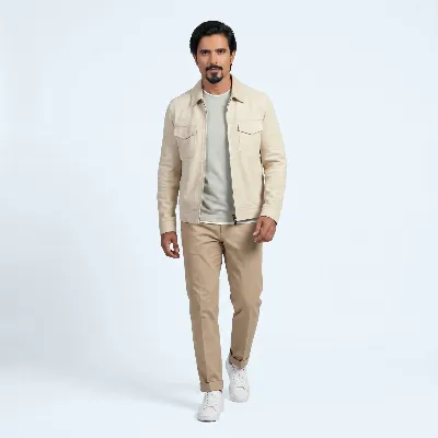 Jacket Nesso suede unlined Ivory - 8721399463765 3