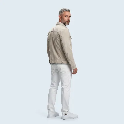 Jacket Rome suede Cool Grey - Rome grijs   4