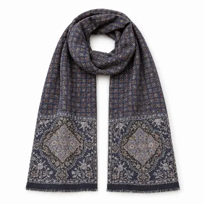 Wool Printed Scarf - scarf 12
