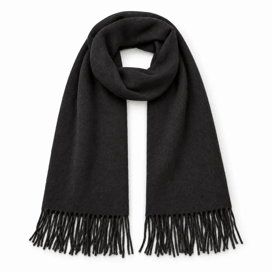 Cashmere Scarf with Fringes - scarf 7